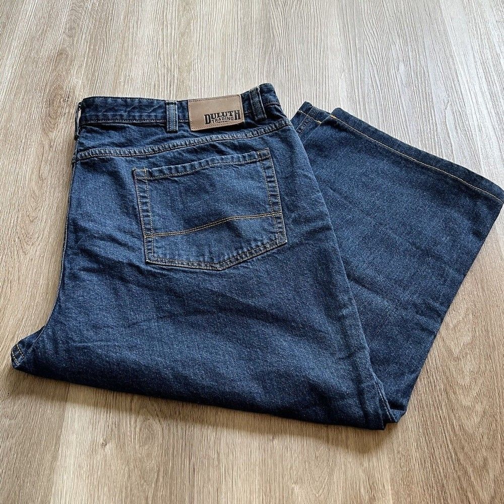 Duluth Trading Co Womens Denim Jeans Size 48x22 Medium Blue CAPRI PLEASE READ